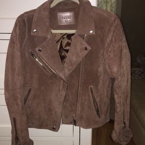 Camel brown suede Moro jacket